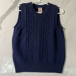 GYMBOREE CABLE KNIT BOYS SWEATER VEST